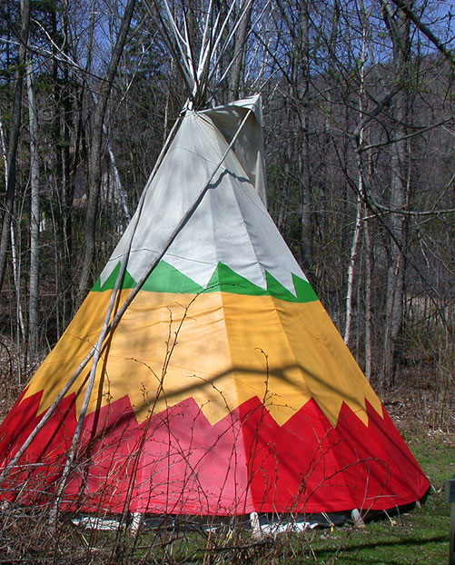 tipi en famille